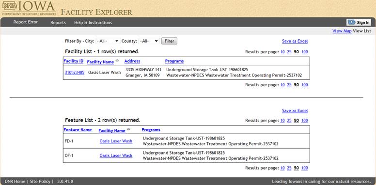 Iowa DNR Portal Website - / View Package